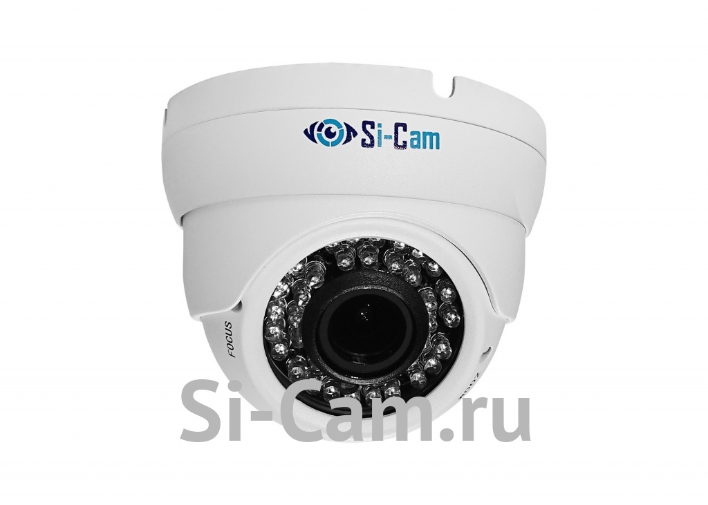 Si-Cam SC-DSL802V IR Купольная уличная антивандальная IP видеокамера (8Mpx, 3840*2160, 15к/с ) 