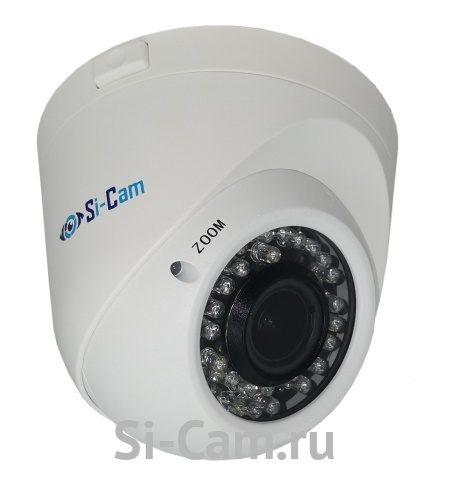 Si-Cam SC-DS502Fm Купольная уличная антивандальная IP видеокамера (5Mpx, 2592*1944, 25/с)